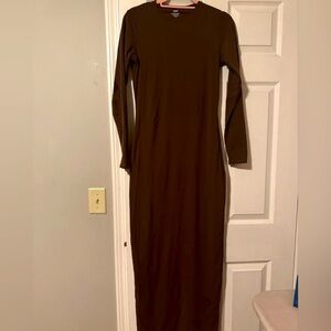 Skims long sleeve maxi dress